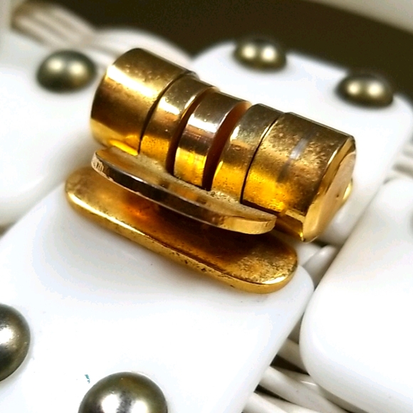 Vintage 1950s Mid Century ADELES Miami Beaded Lucite Wicker Box Bag - Picture 13 of 16